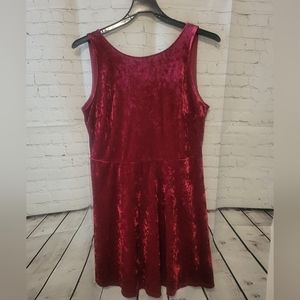 Pre-owned HM Crushed Velvet Dress Size 14